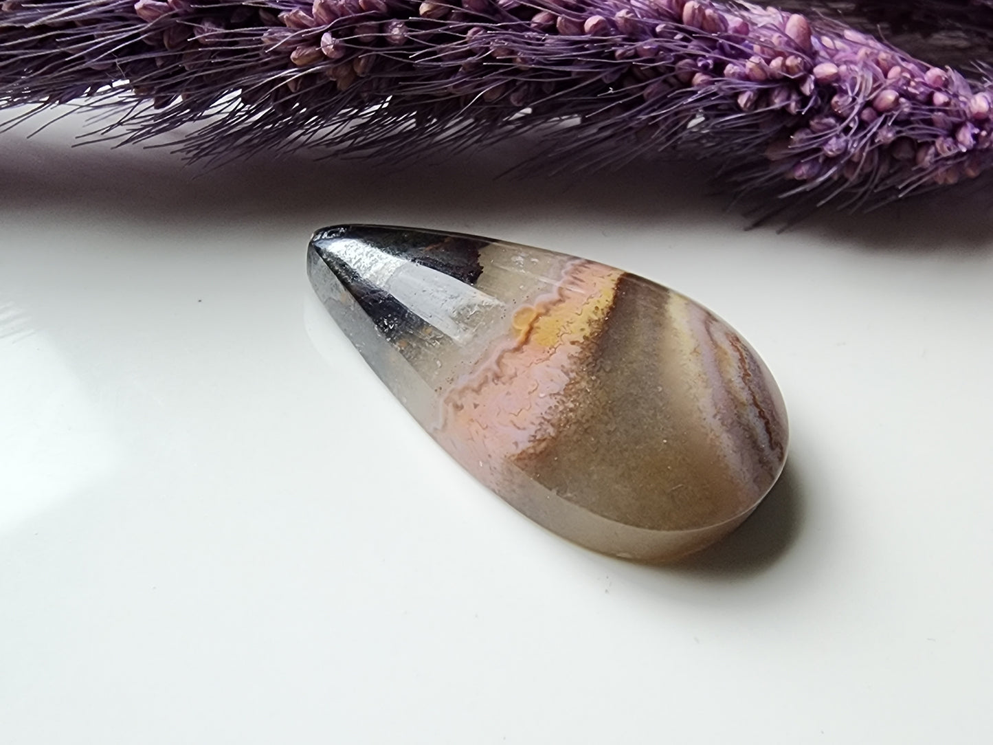 Flower of peach agate