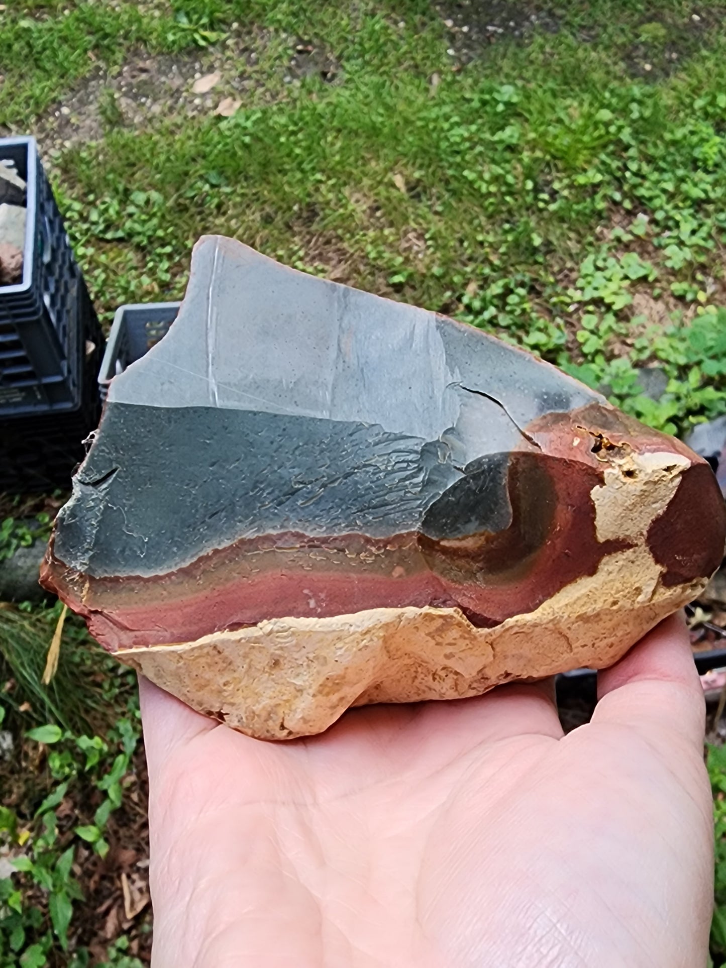Polychrome jasper rough chunk