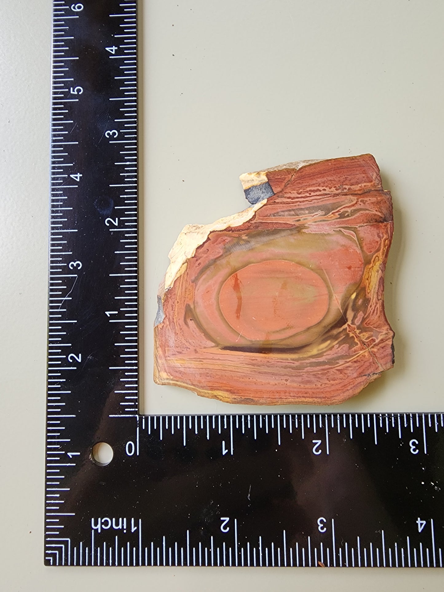 Polychrome jasper slab
