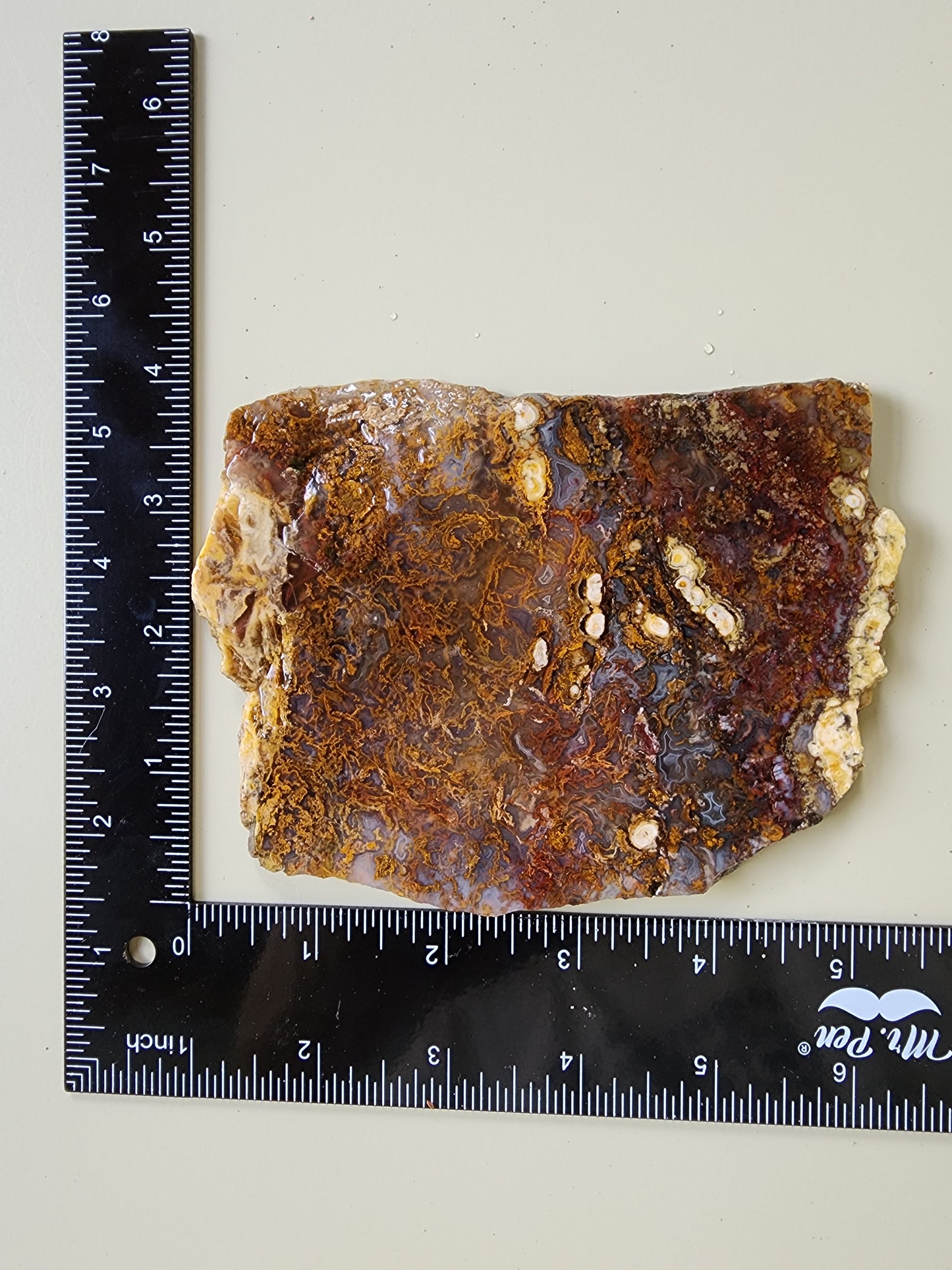 San Carlos moss agate slab