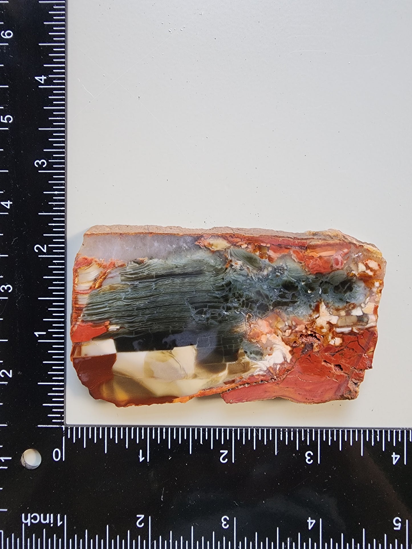 Brecciated Polychrome jasper slab