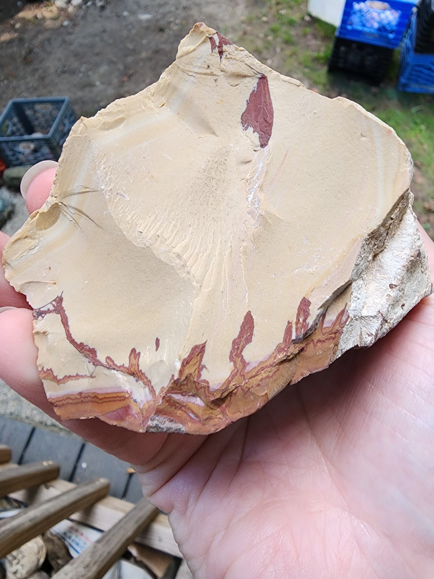 Red Falcon jasper rough chunk