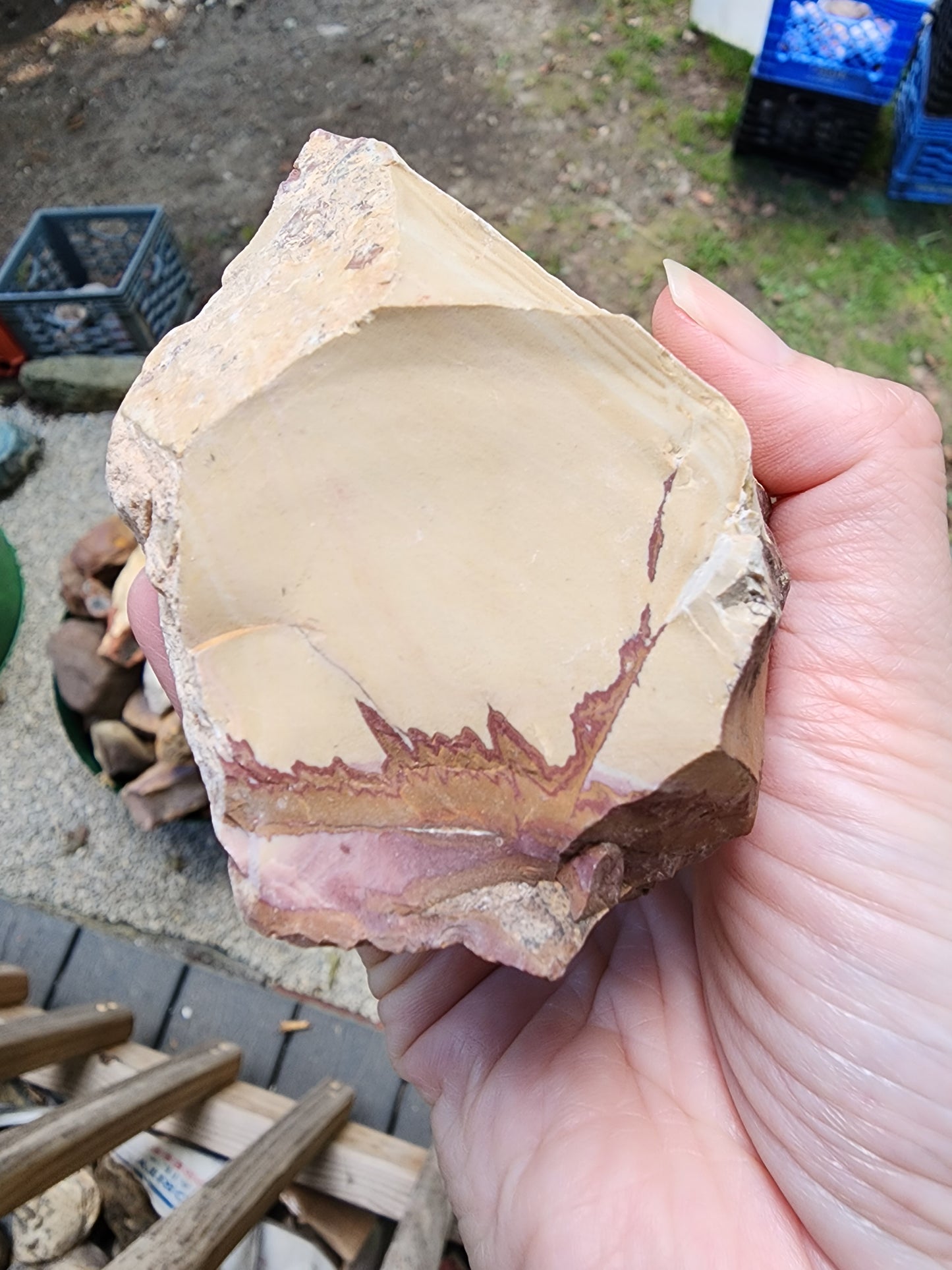 Red Falcon jasper rough chunk