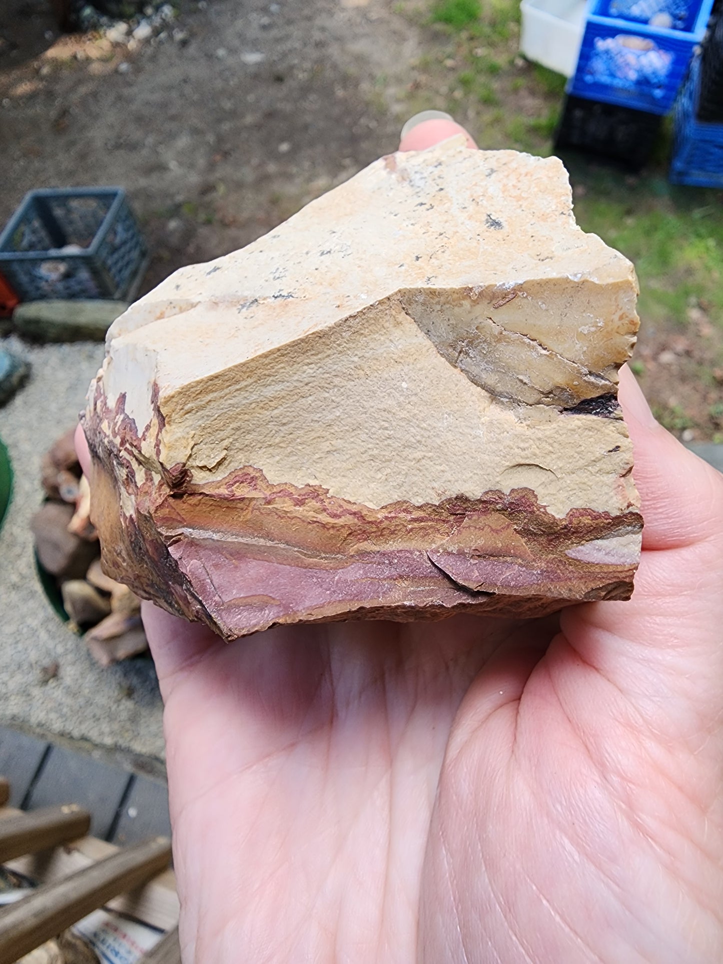 Red Falcon jasper rough chunk