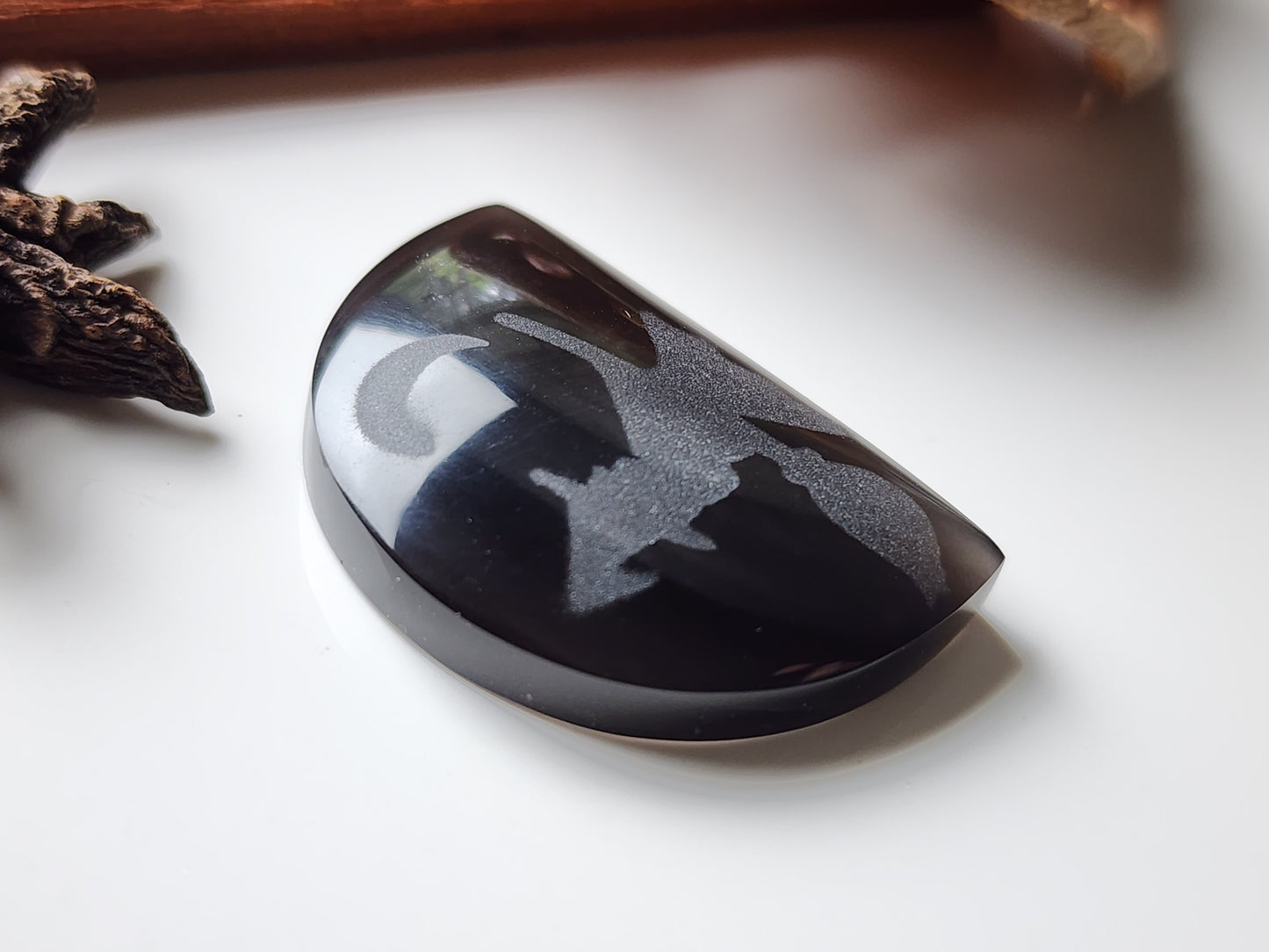 Story stone: witch and the moon