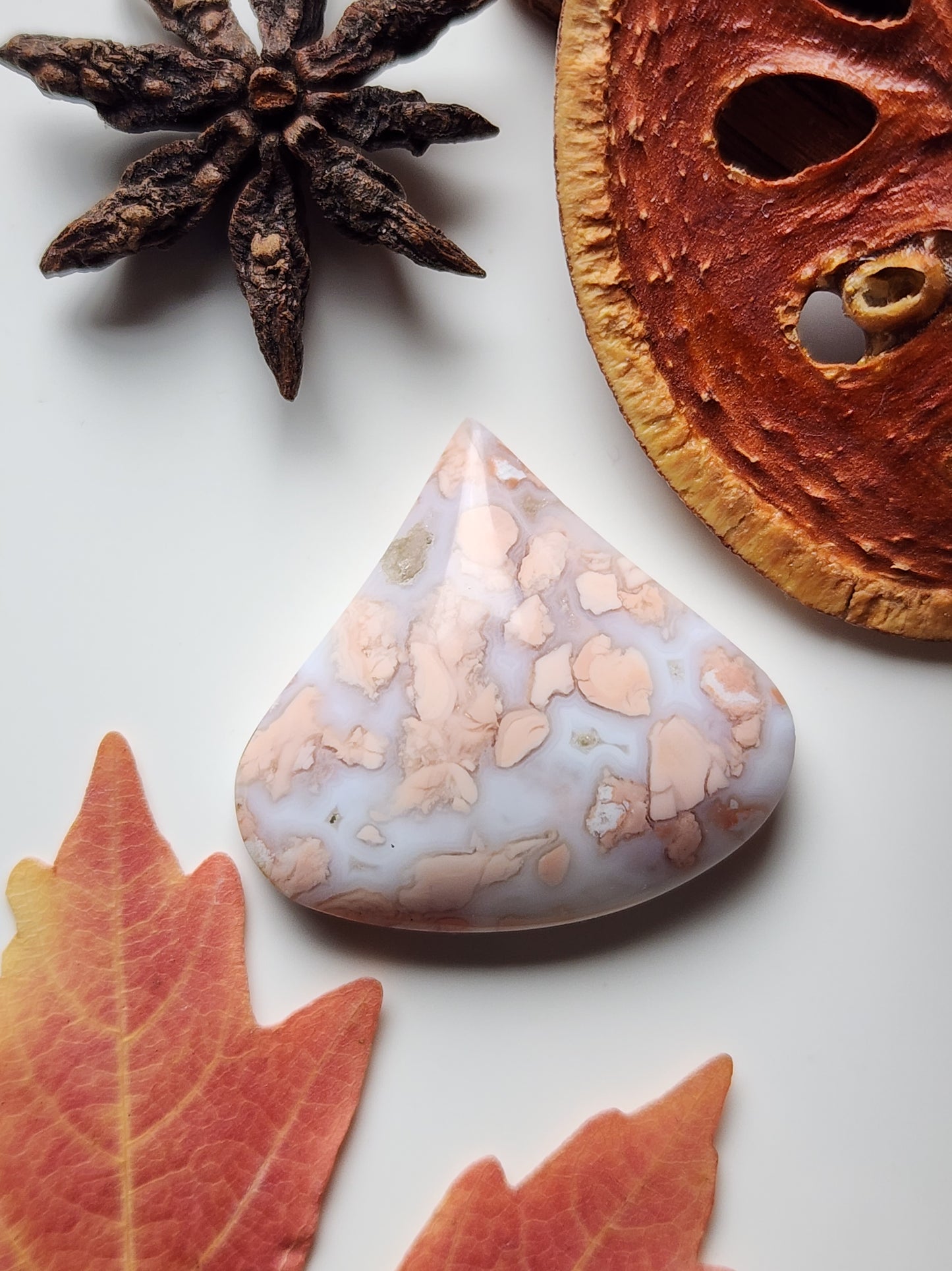 Cotton candy agate