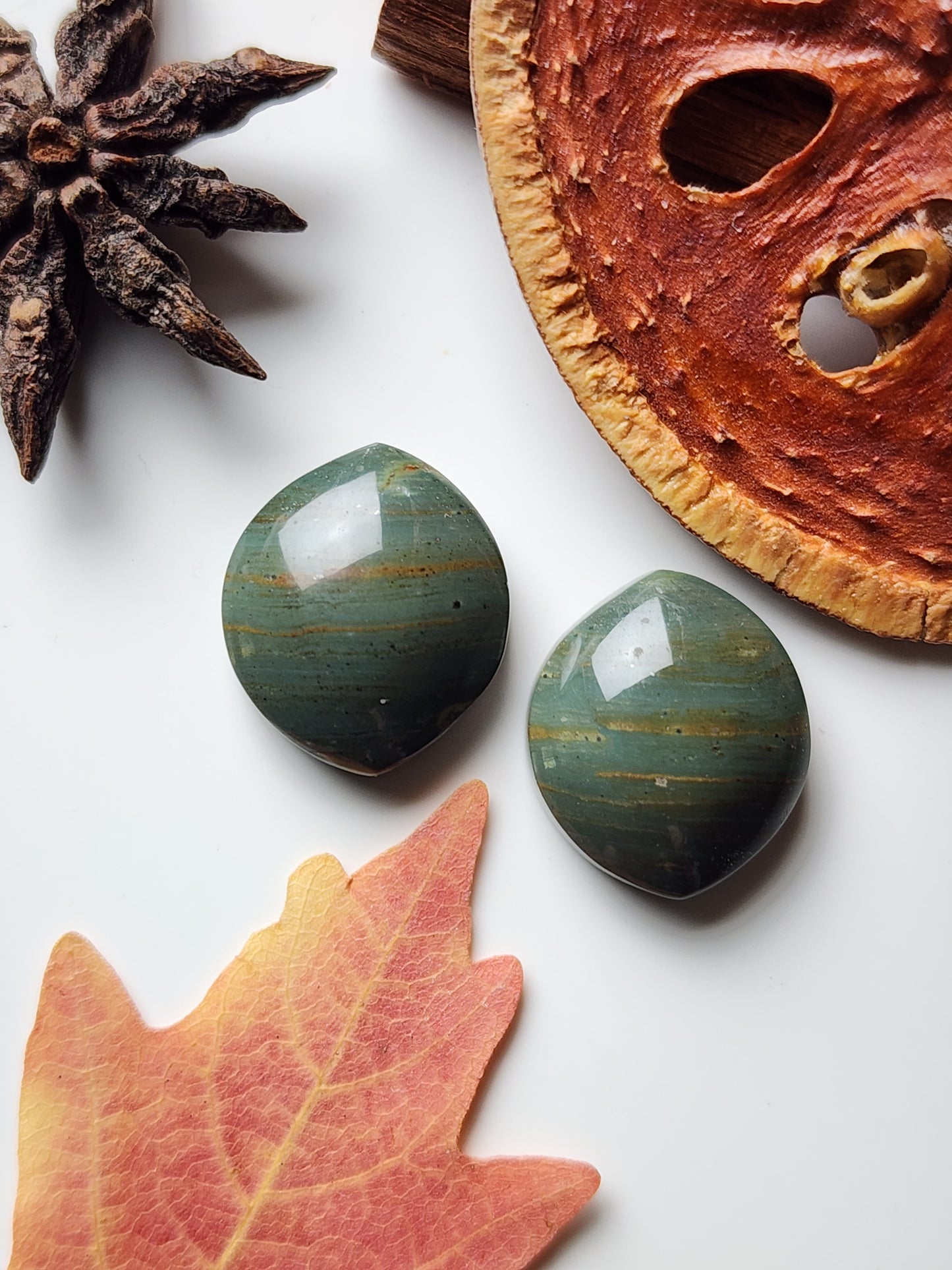Gary green jasper pair