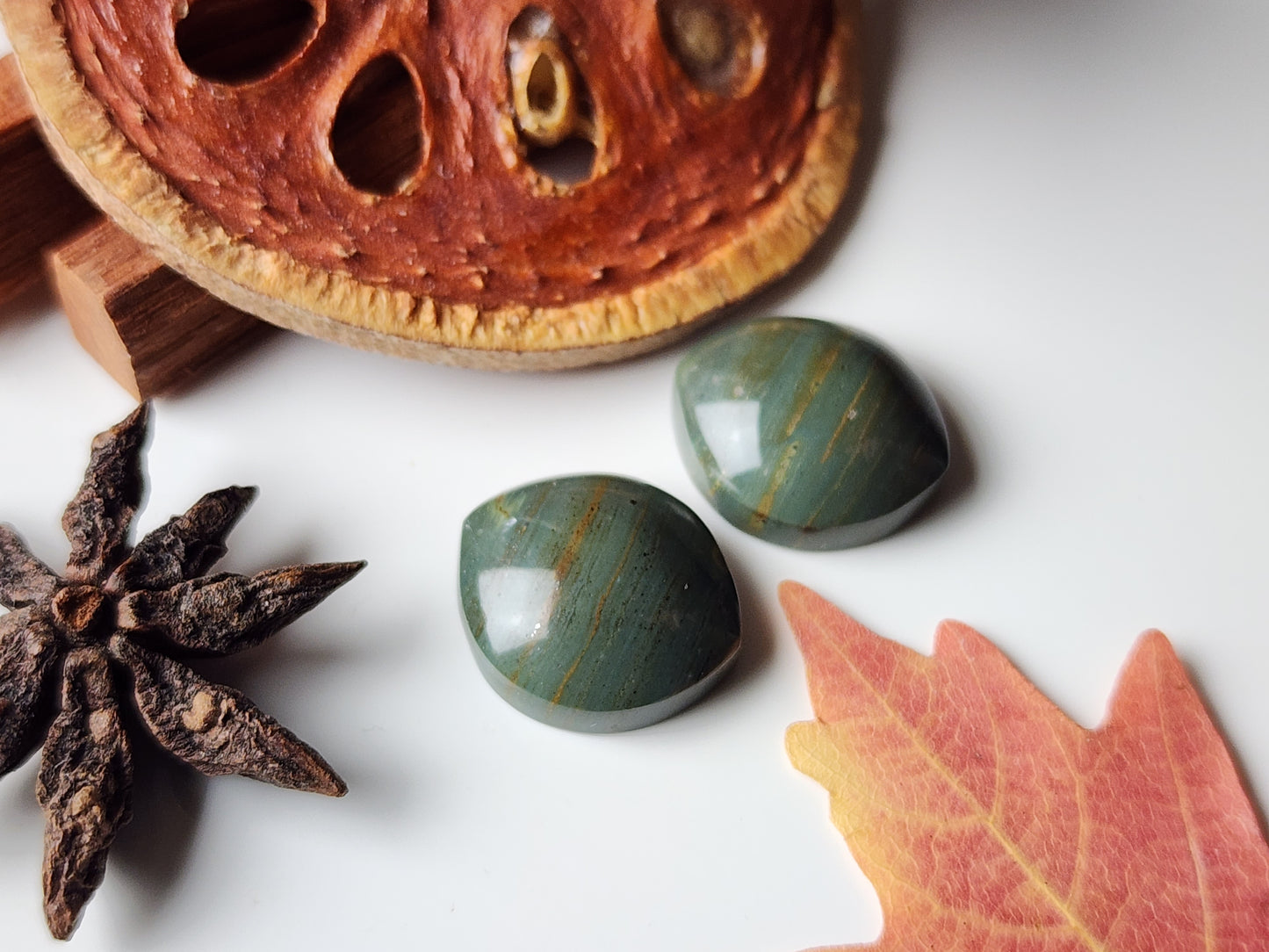Gary green jasper pair