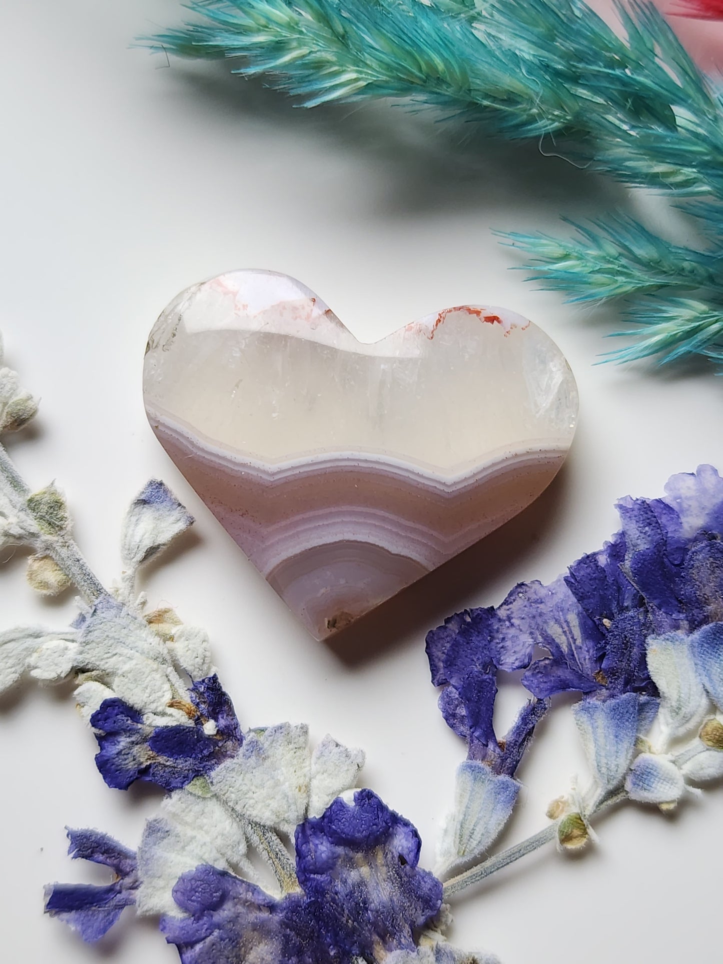 Agua Nueva agate heart