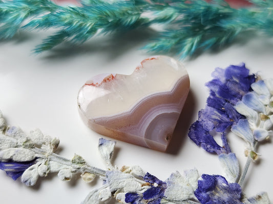 Agua Nueva agate heart