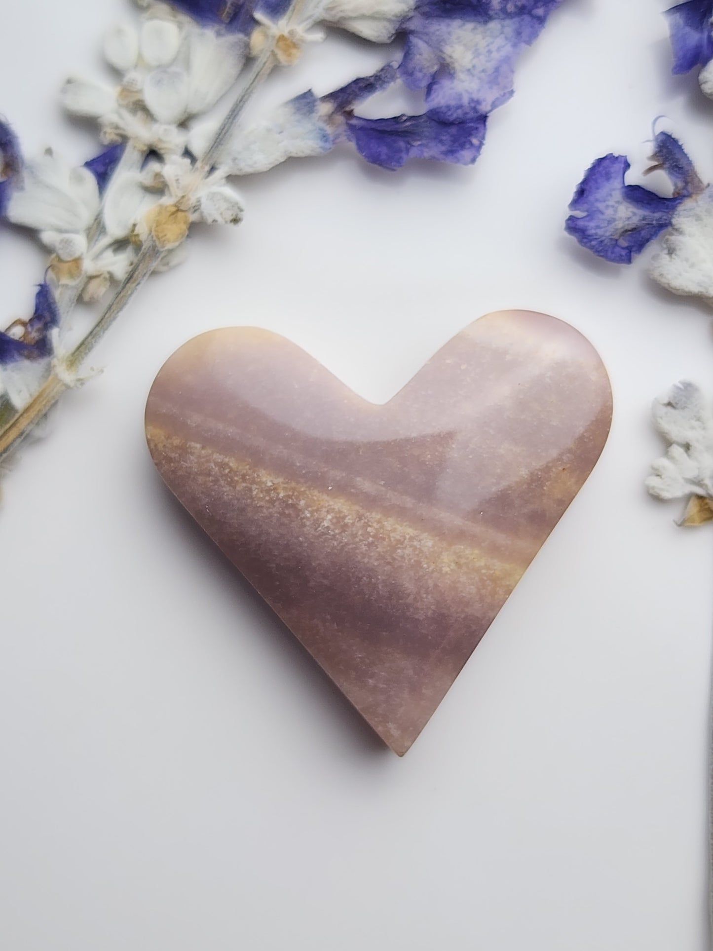 Polychrome jasper heart