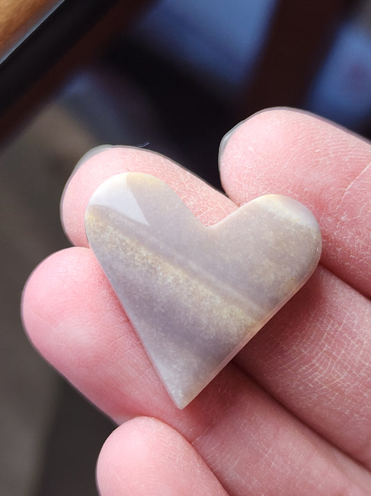 Polychrome jasper heart