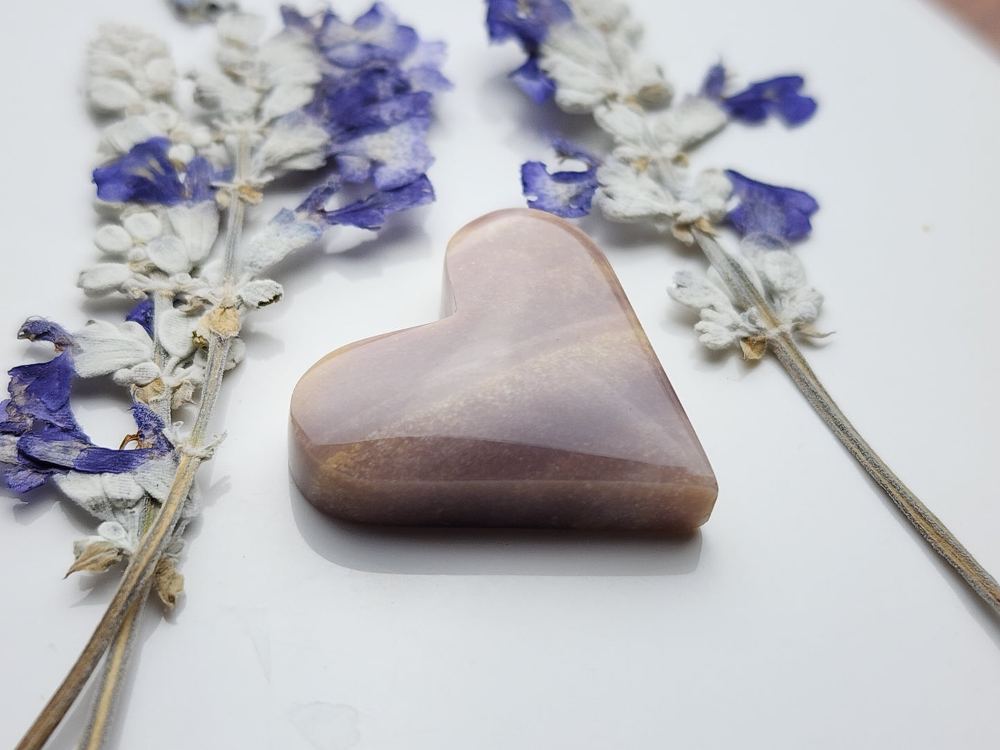 Polychrome jasper heart