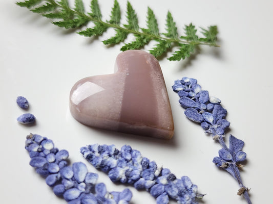 Polychrome jasper heart