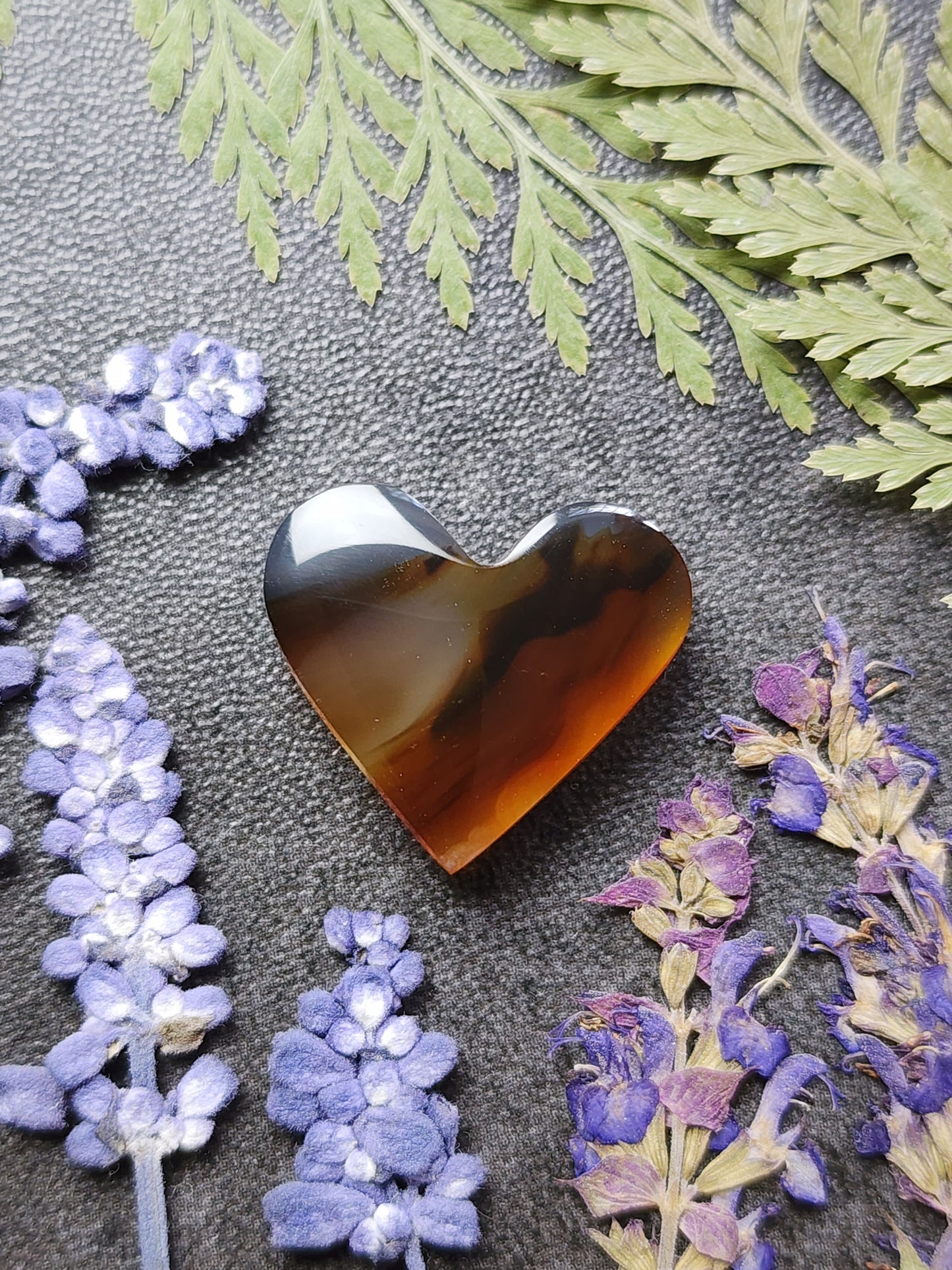 Montana agate heart