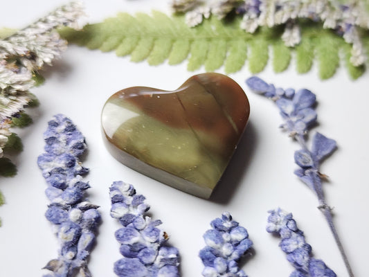 Carrisite jasper heart