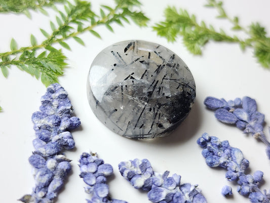 Black Tourmaline in quartz