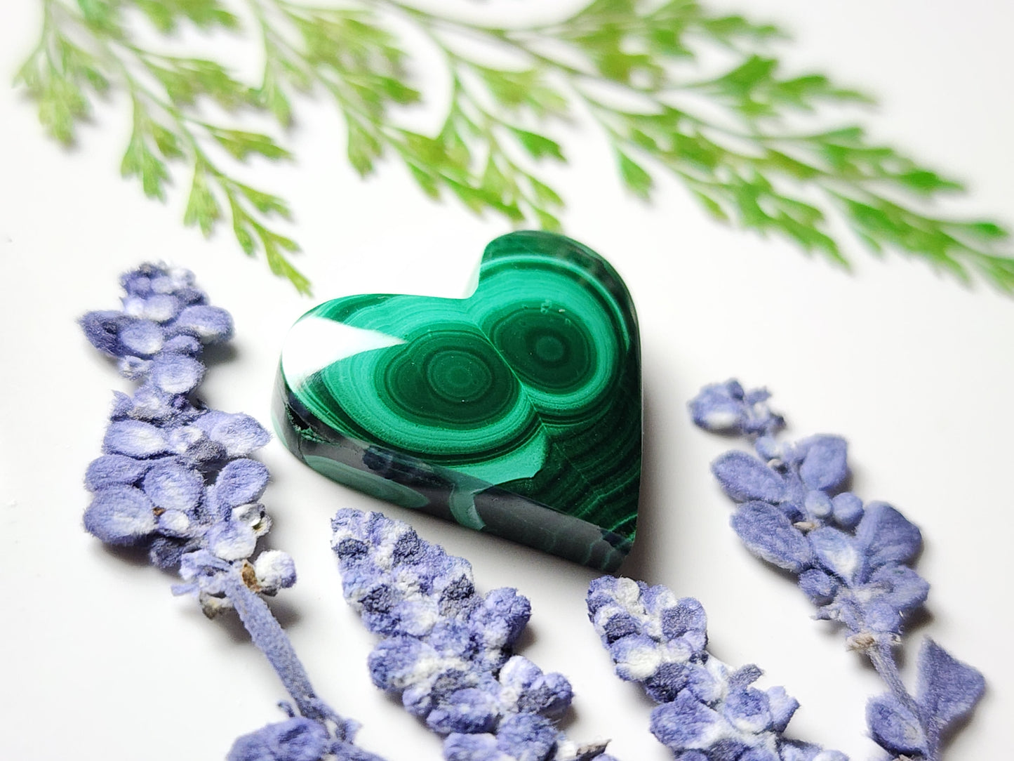 Malachite heart