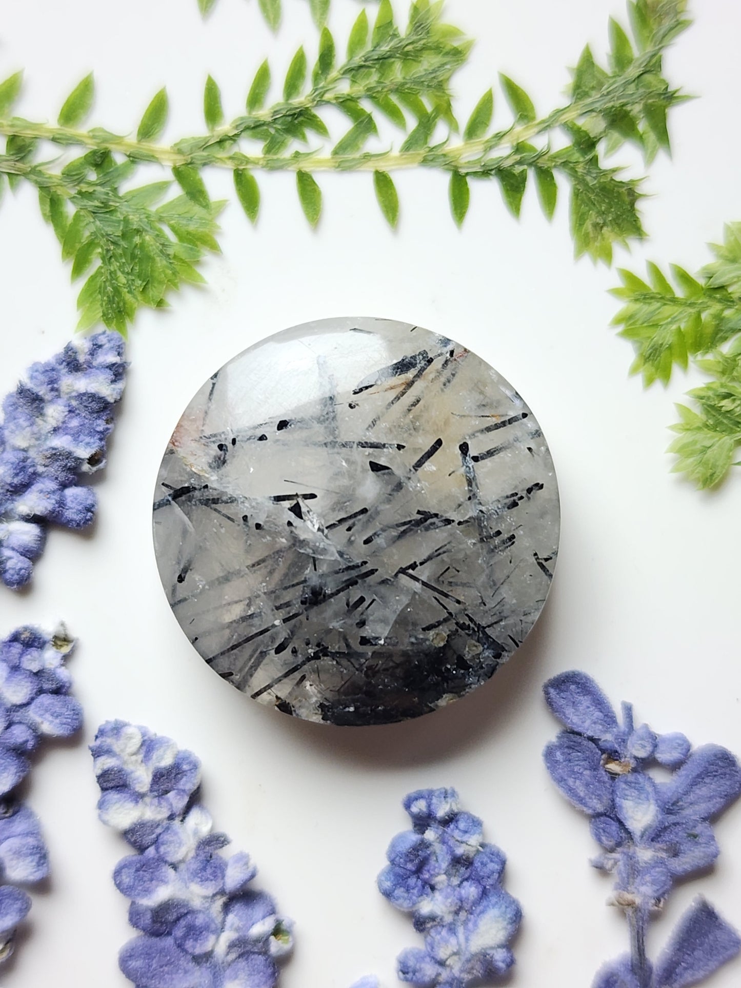 Black Tourmaline in quartz