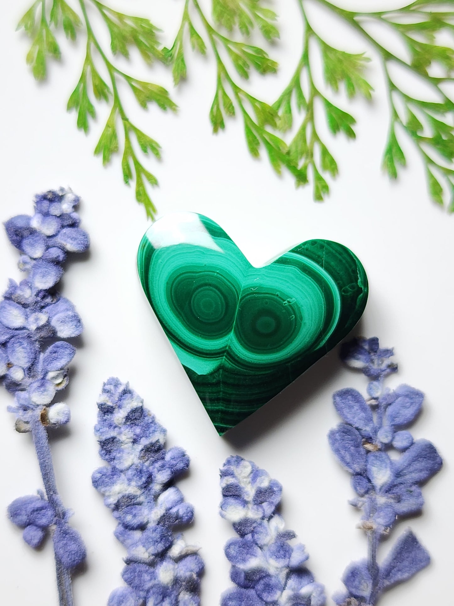 Malachite heart