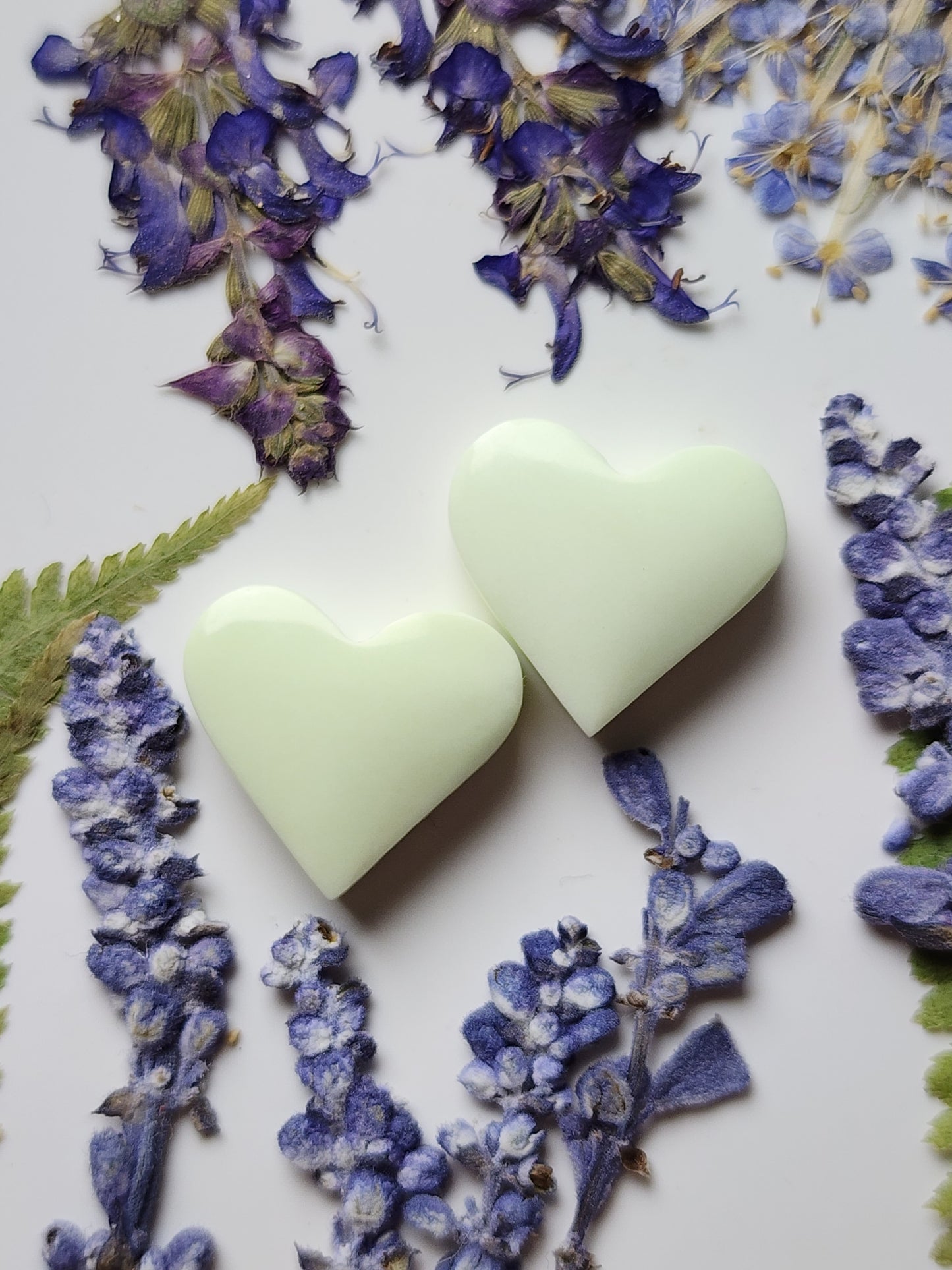 Lemon Chrysoprase heart pair