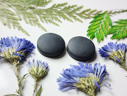 Black jade Actinolite pair (matte)