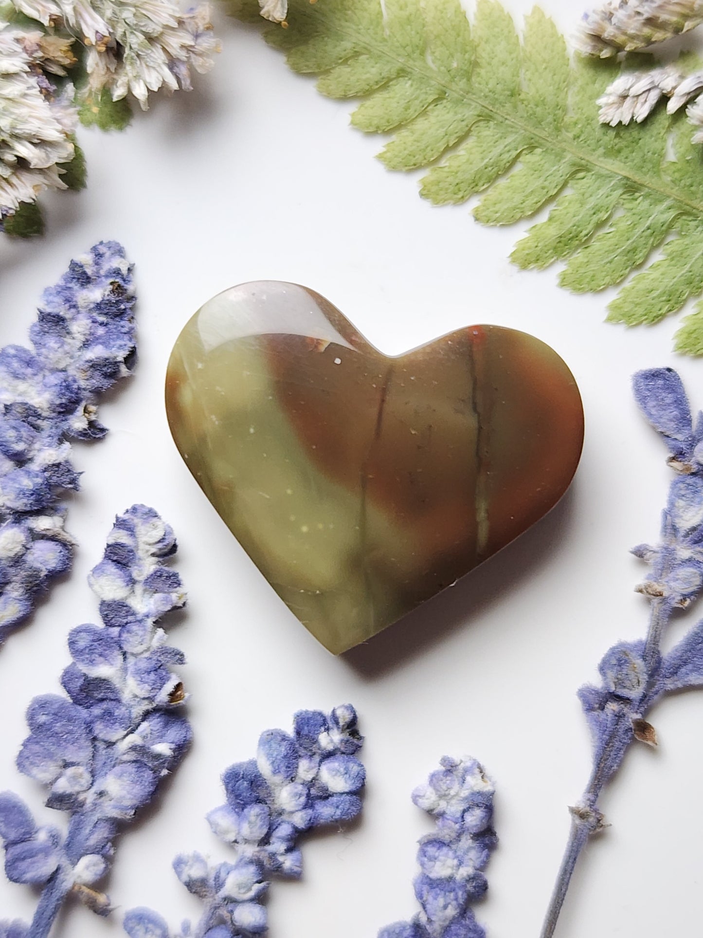 Carrisite jasper heart