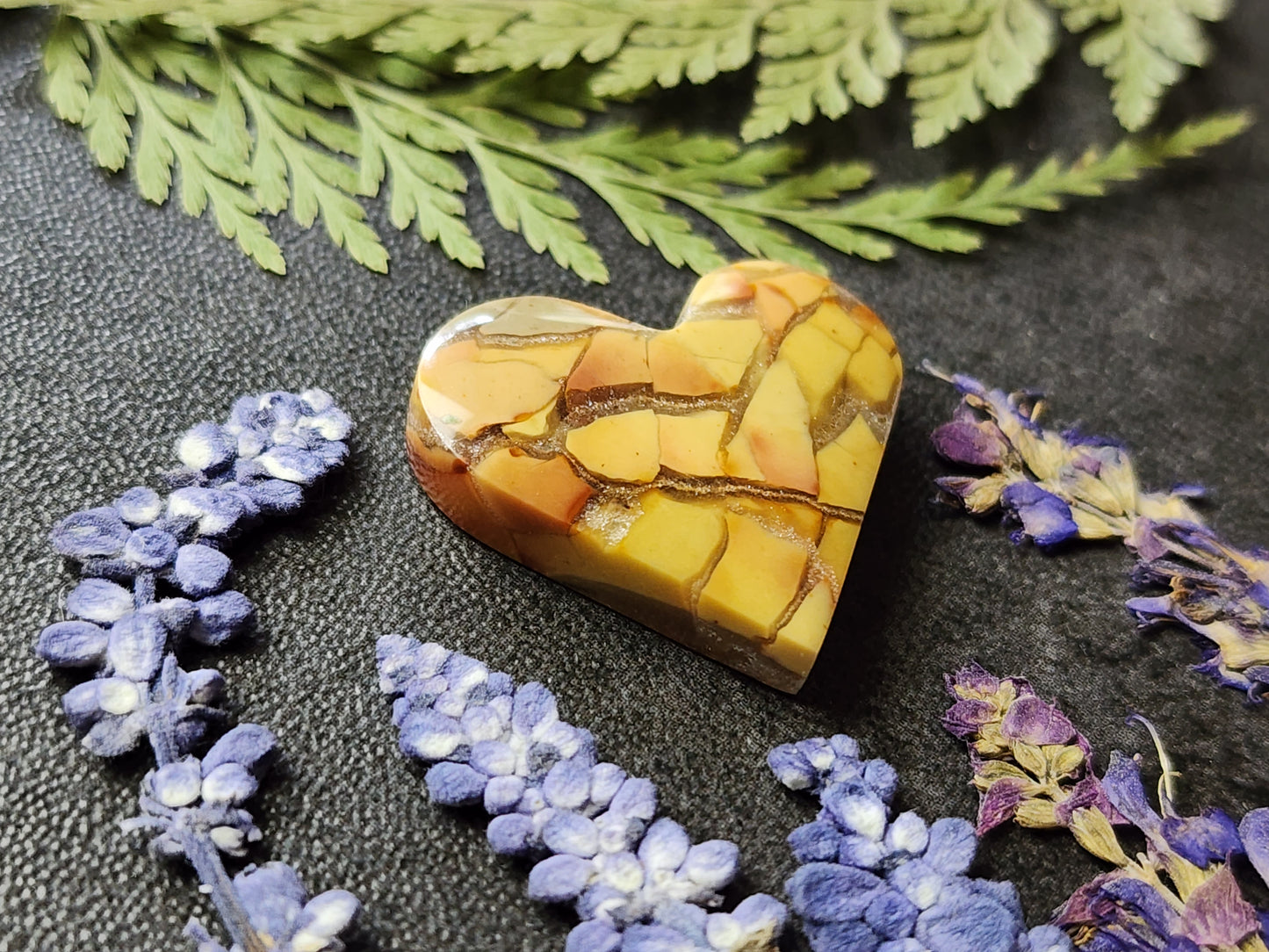 Brecciated Ibis jasper heart