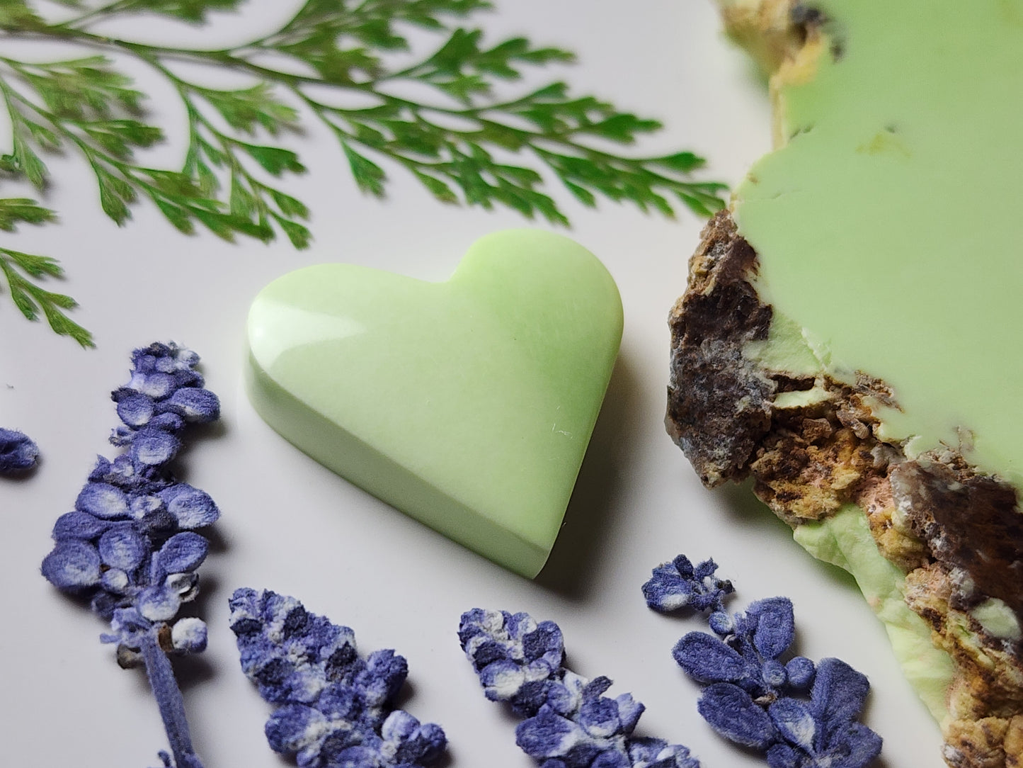 Lemon Chrysoprase heart