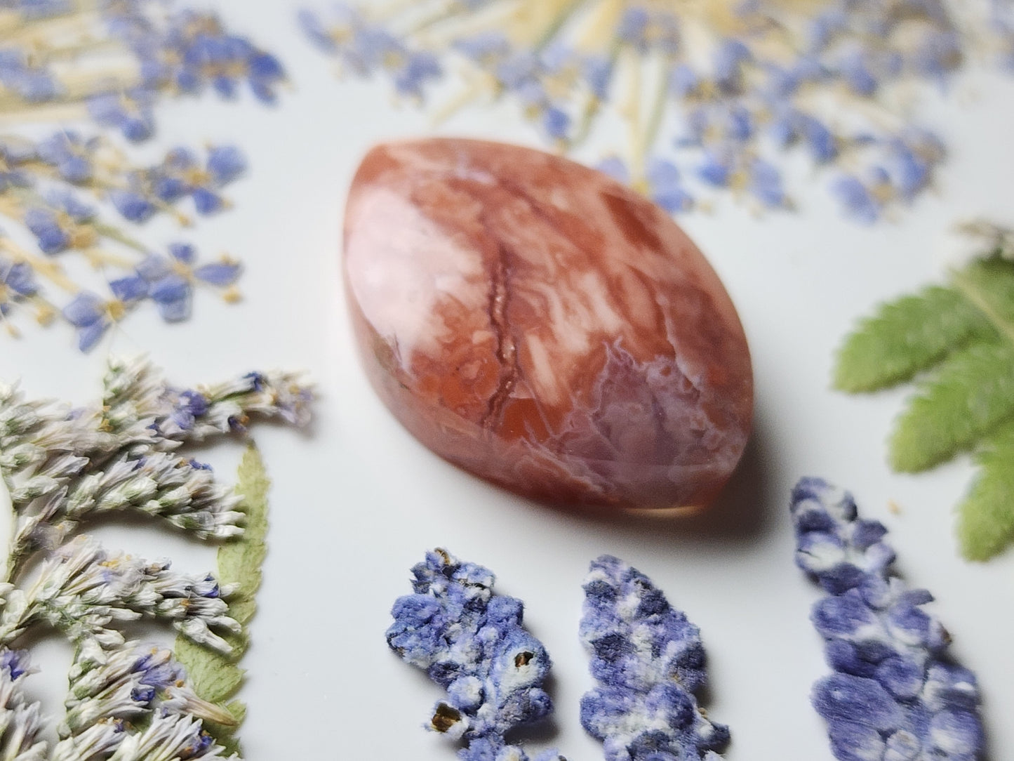 Cotton candy agate