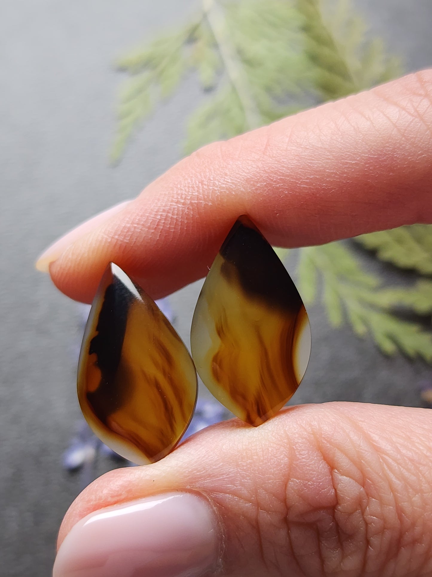 Montana agate pair