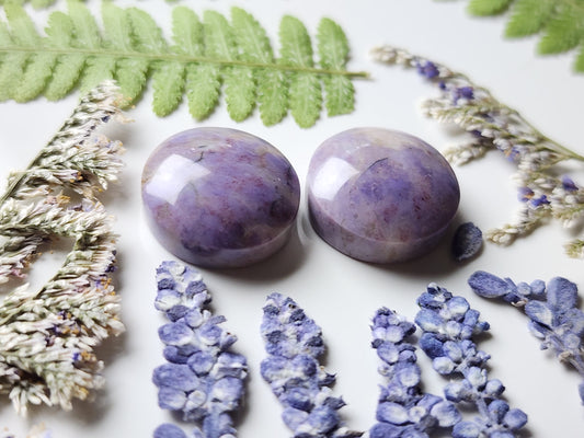 Turkish purple jade pair