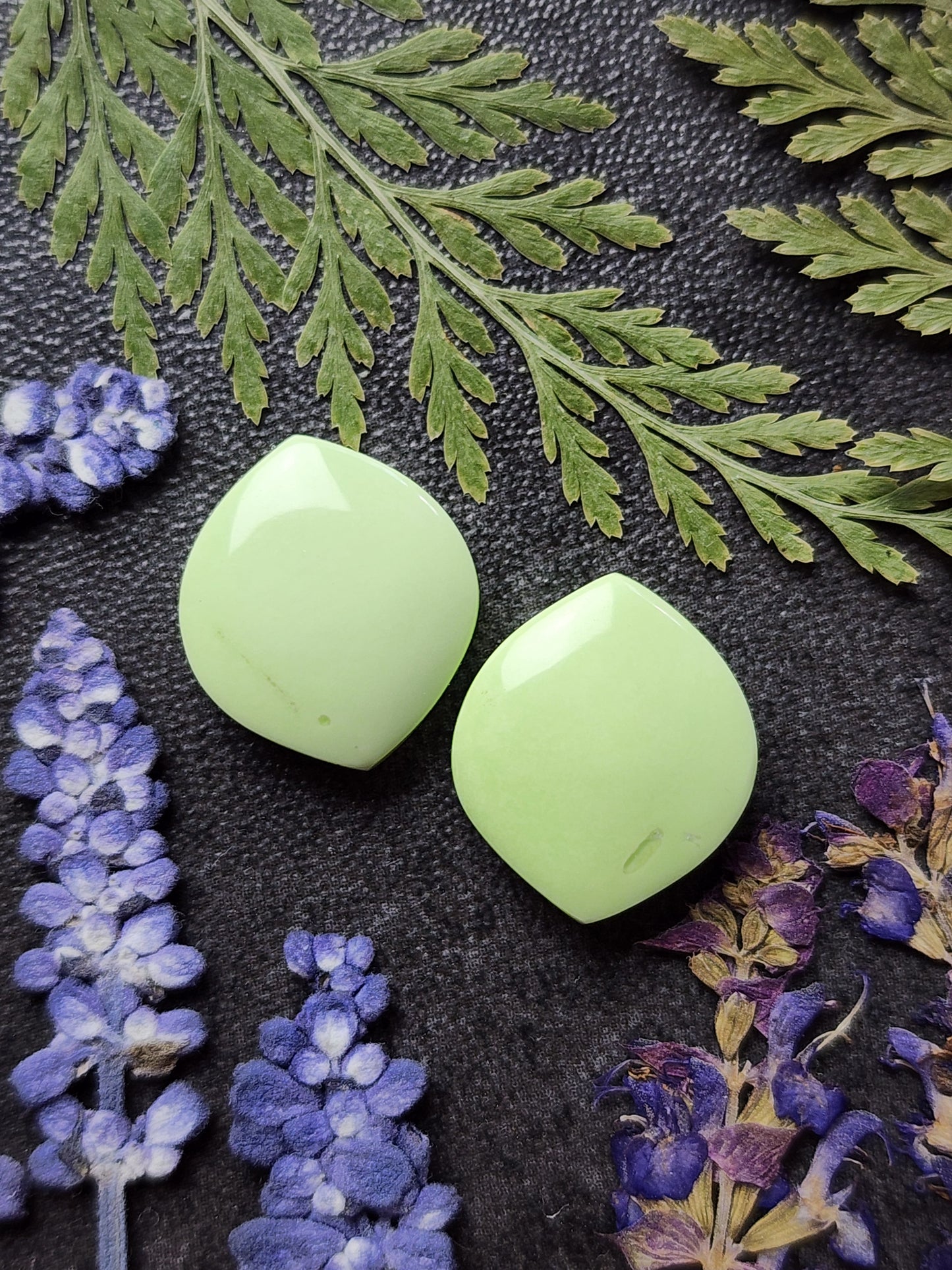Lemon Chrysoprase pair