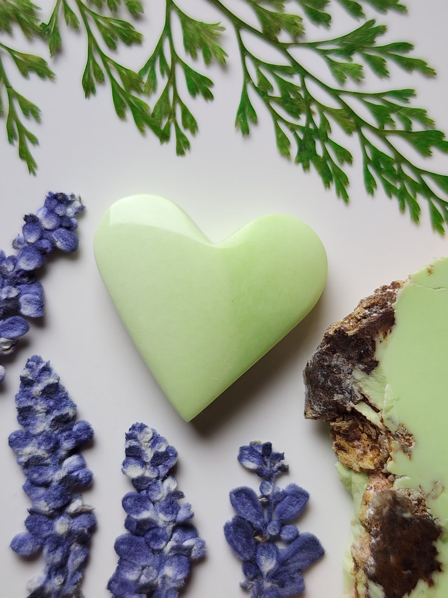 Lemon Chrysoprase heart