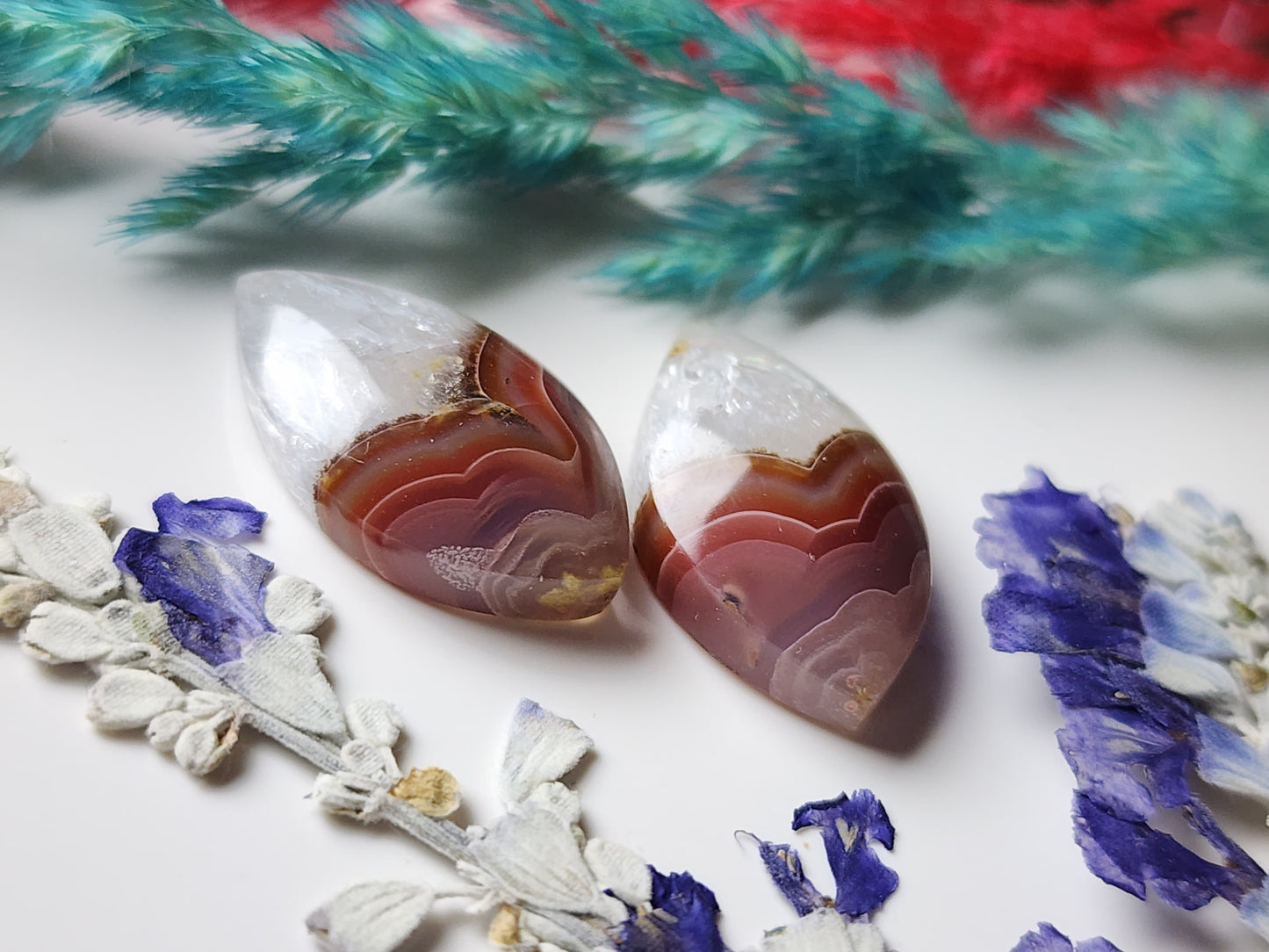 Agua Nueva agate pair