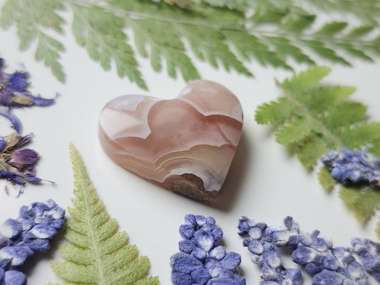 Agua Nueva agate heart
