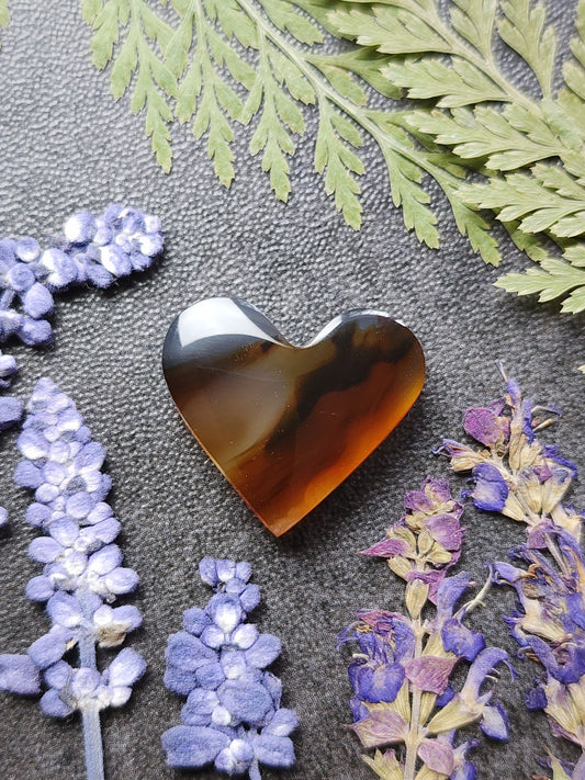Montana agate heart