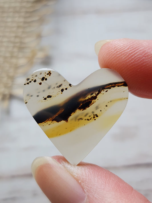 Montana agate heart