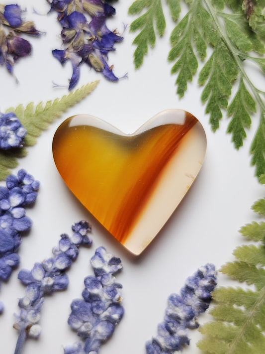 Montana agate heart