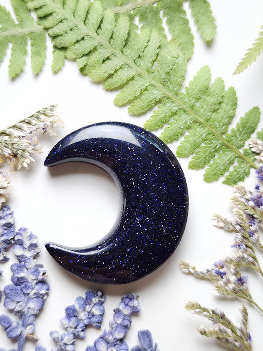 Blue goldstone crescent