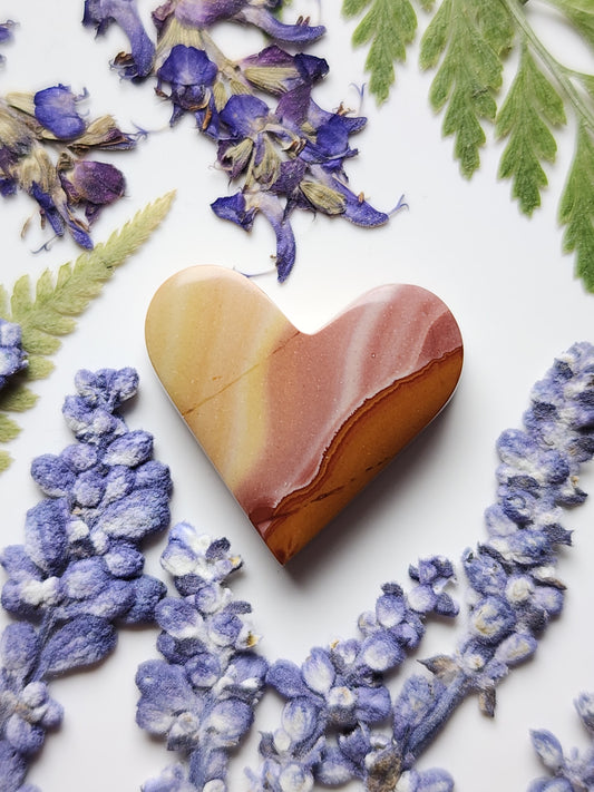 Red Falcon jasper heart