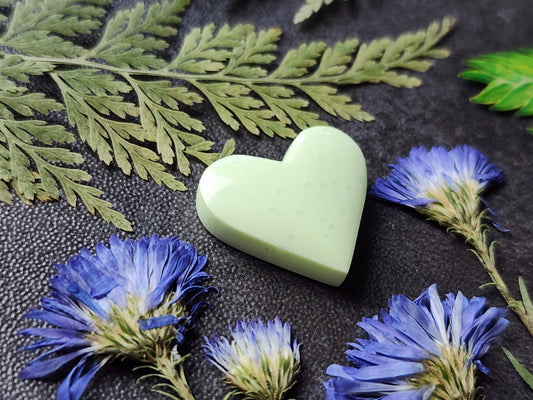 Lemon Chrysoprase heart