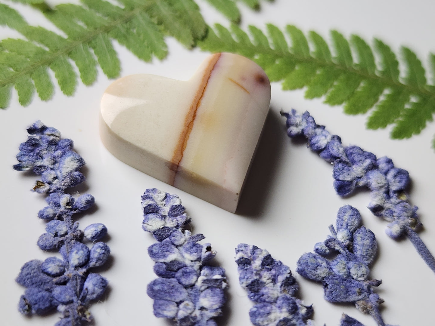 Polychrome jasper heart