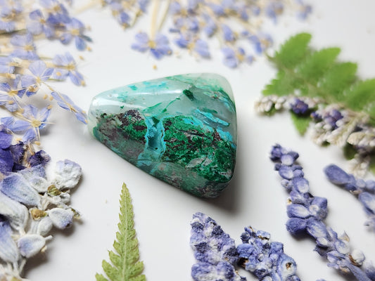 Inspiration mine Chrysocolla Malachite in quartz