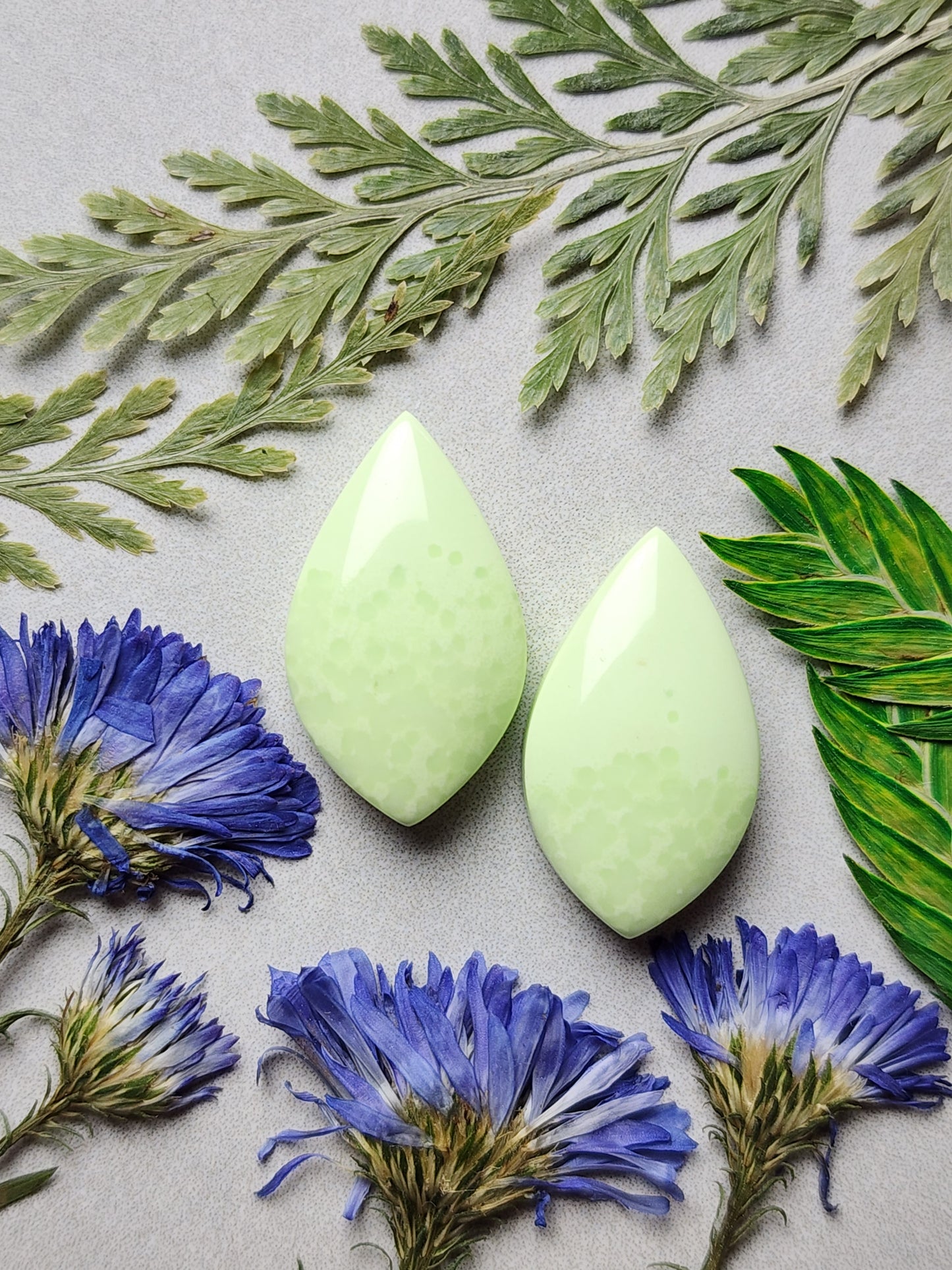 Lemon Chrysoprase pair