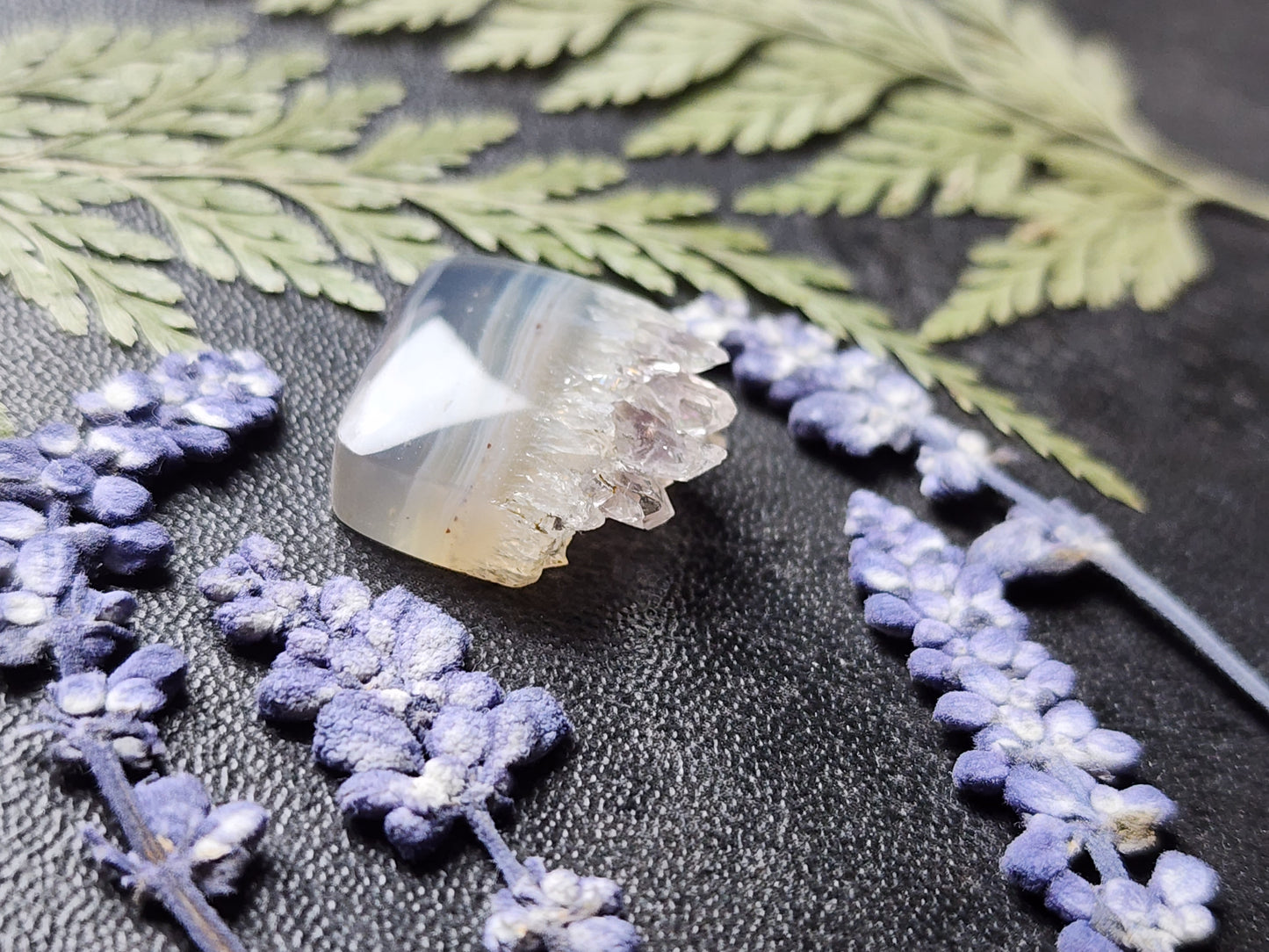 Amethyst Cathedral agate crystal edge