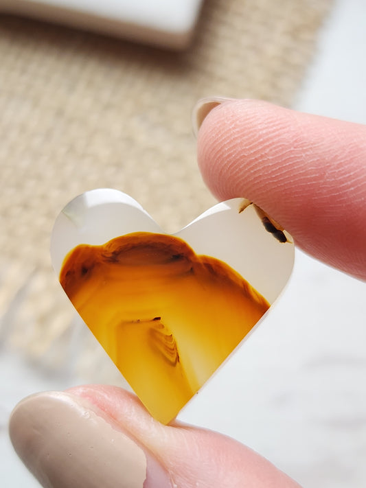 Montana agate heart