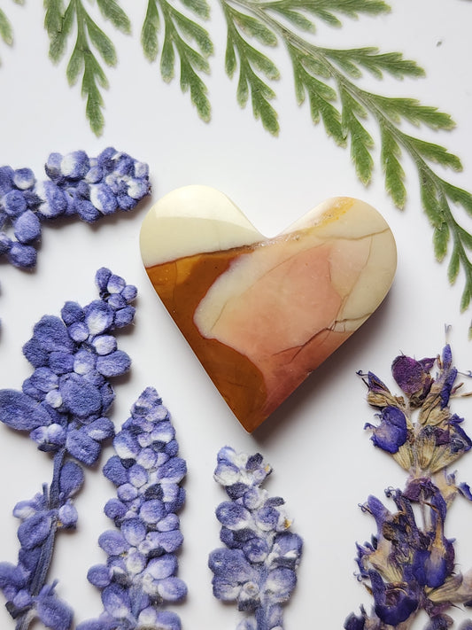 Brecciated Ibis jasper heart