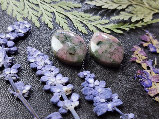Rhodonite pair