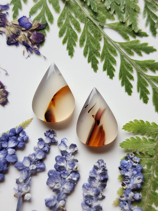 Montana agate pair